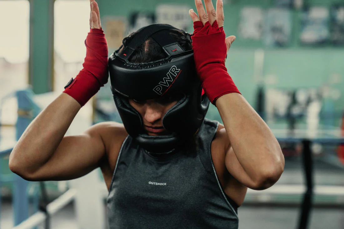 DÉBARDEUR DE BOXE FEMME 500 GRIS - Image 8