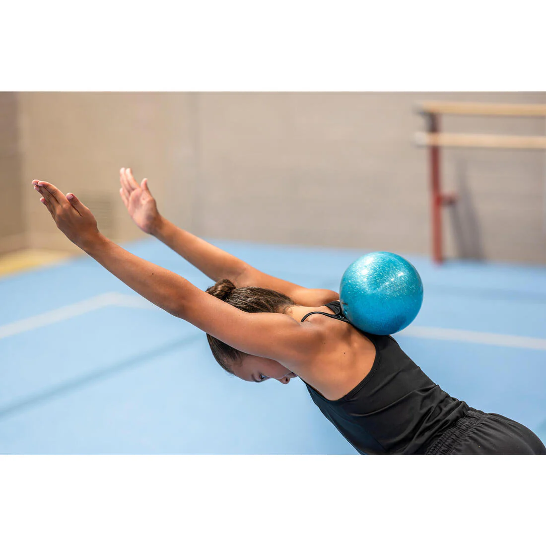 Débardeur dos nageur gym fille, noir - Image 6