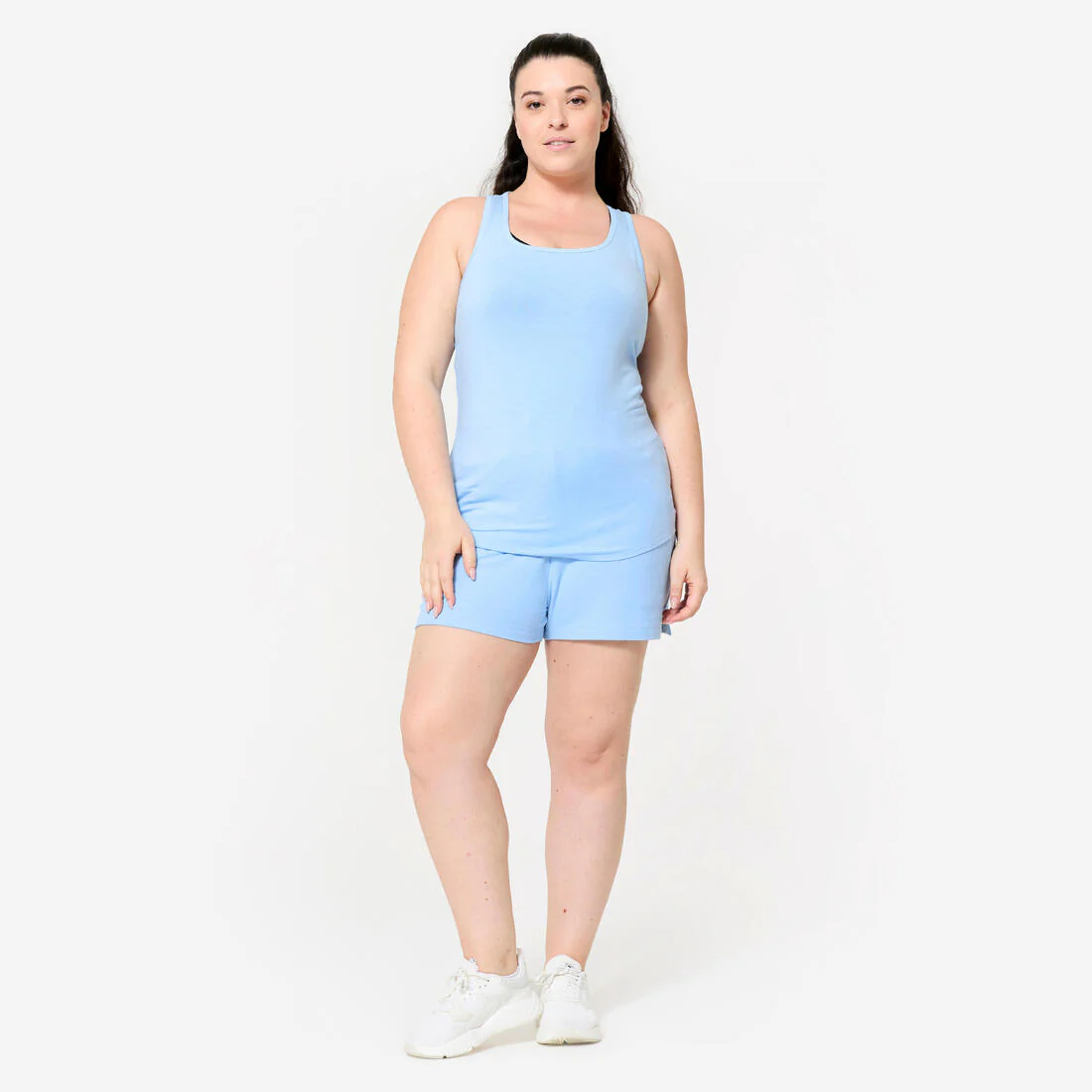 Débardeur slim col rond fitness femme - Image 3