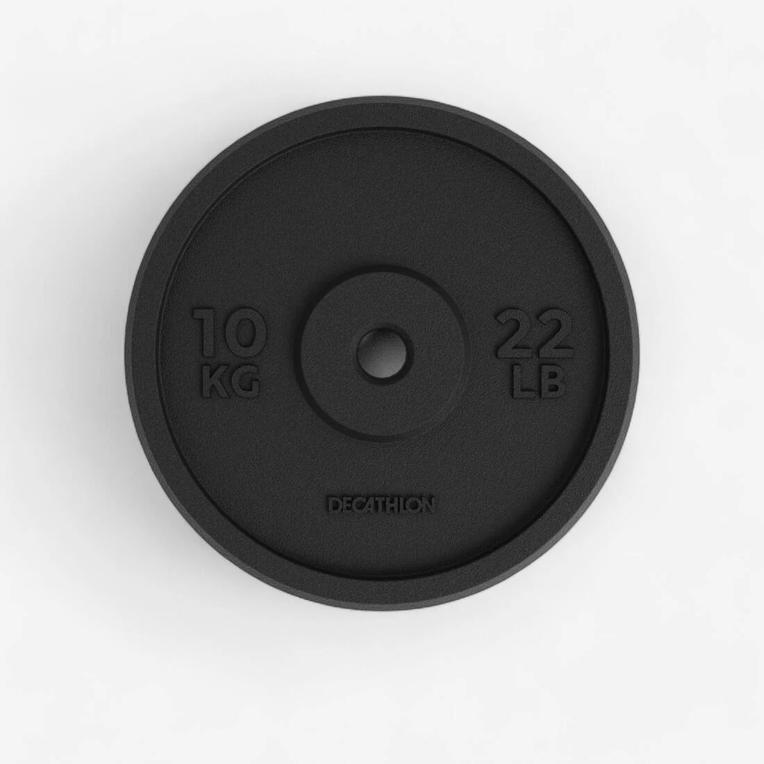 Disque de musculation fonte 10kg 28mm, disque de fonte à 80 % recyclée