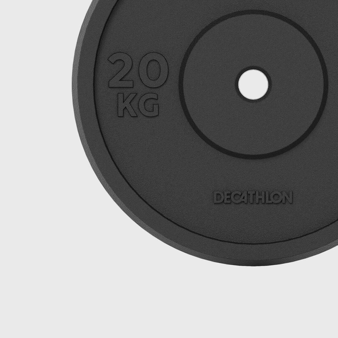 Disque de musculation fonte 20kg 28mm, disque de fonte en partie recyclée - Image 4