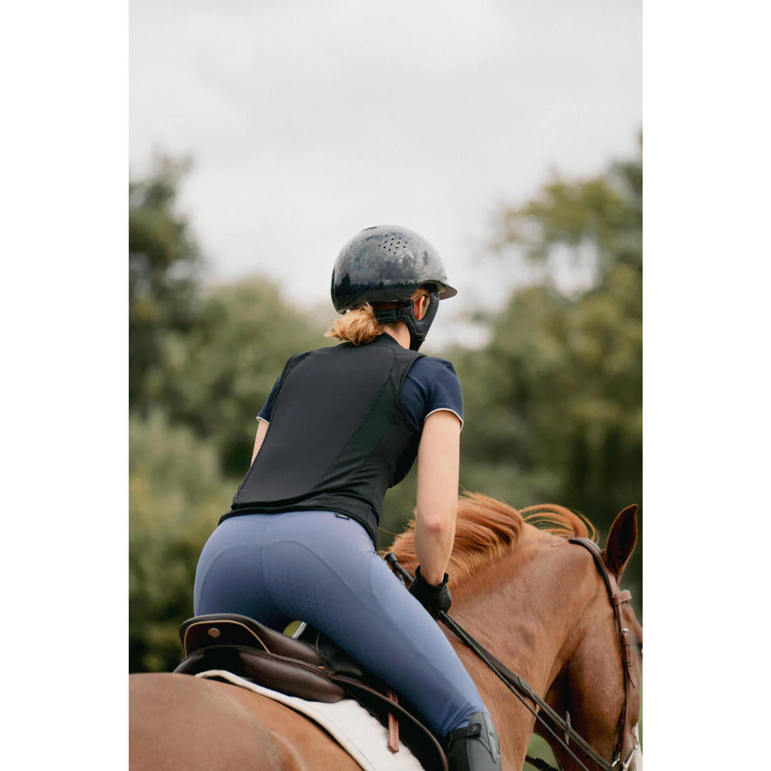 Dorsale d'équitation Souple 500 Adulte Noir D3O® - Image 11