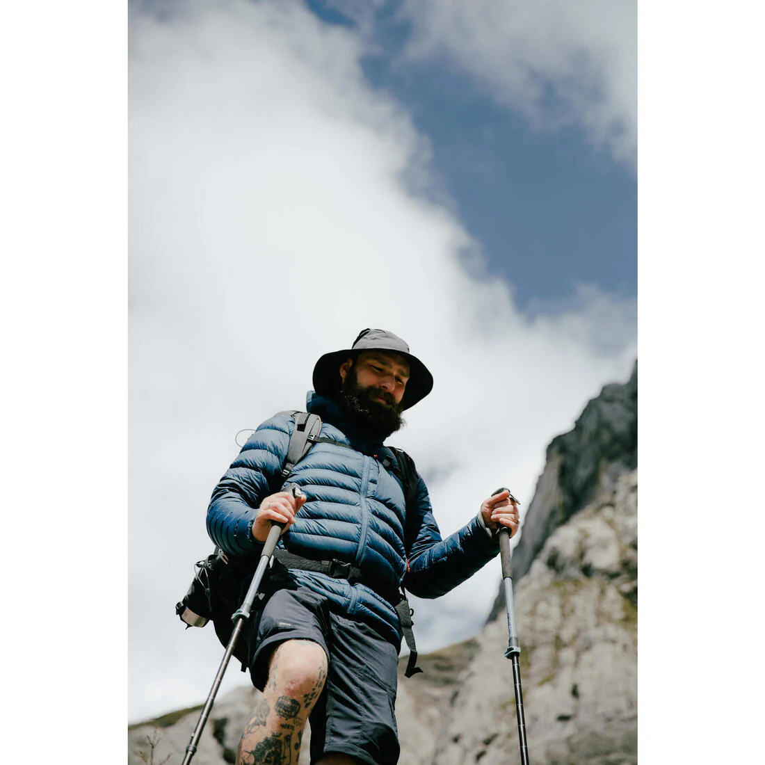 Doudoune à capuche en duvet de trek montagne - mt500 -10 °c - homme - Image 11