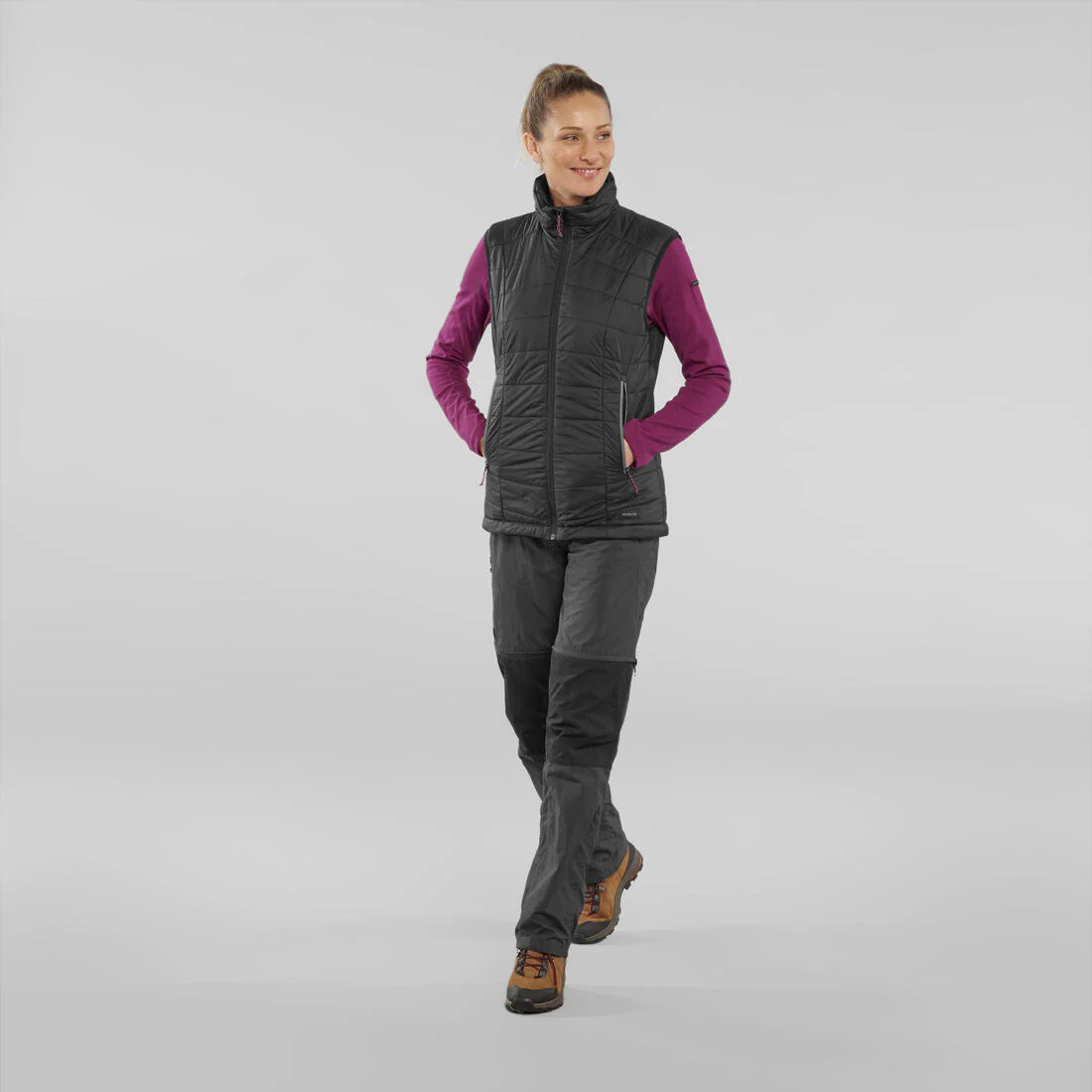 Doudoune de trek sans manches synthétique Femme, MT100 - Image 16