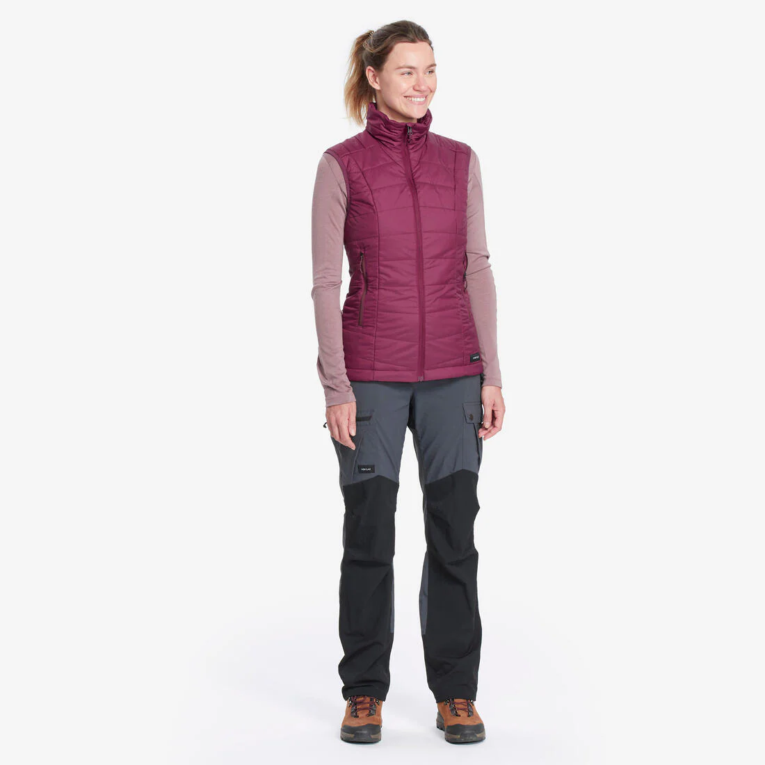 Doudoune de trek sans manches synthétique Femme, MT100 - Image 4