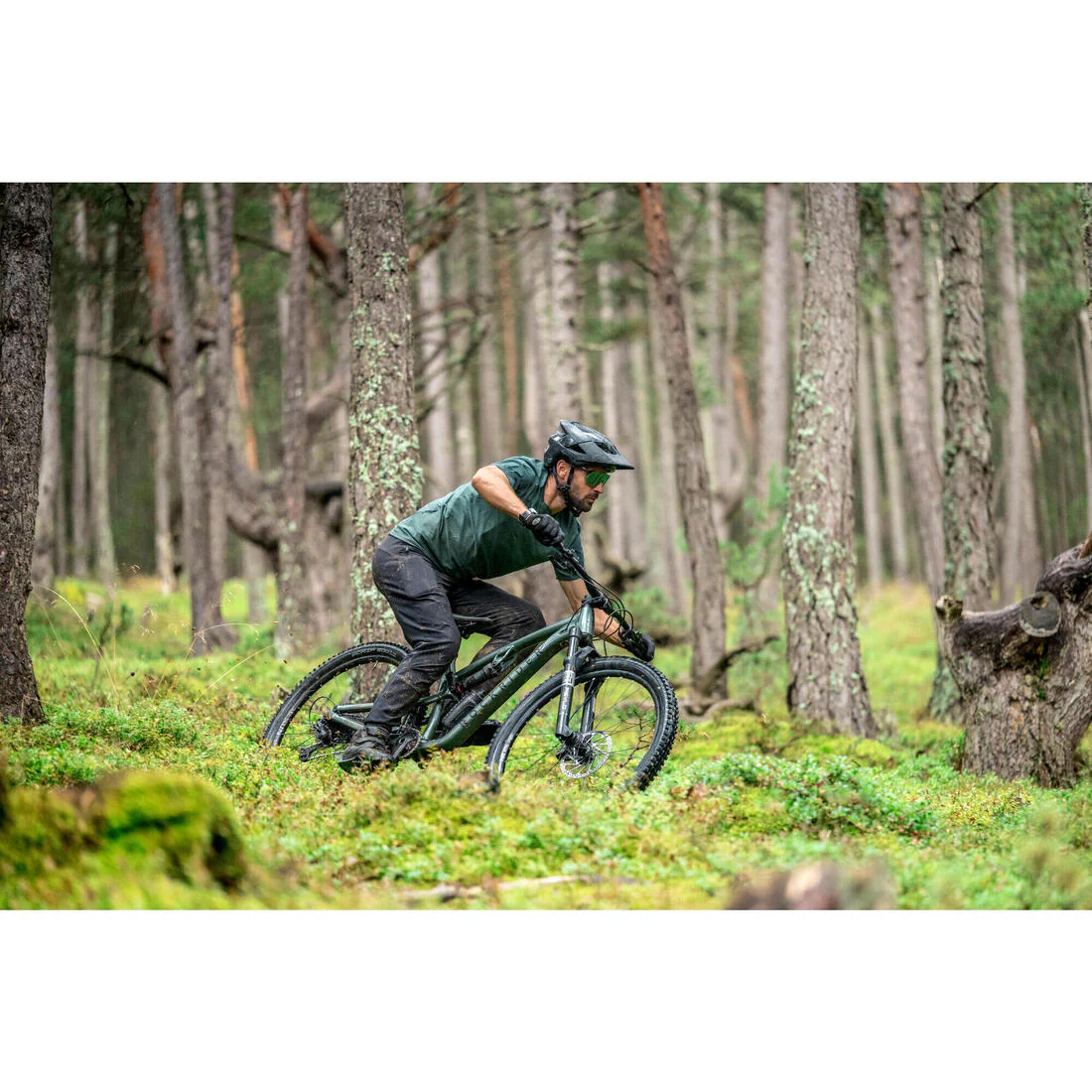 Gants de vélo protection en D3O®, 900 Noir - Image 9