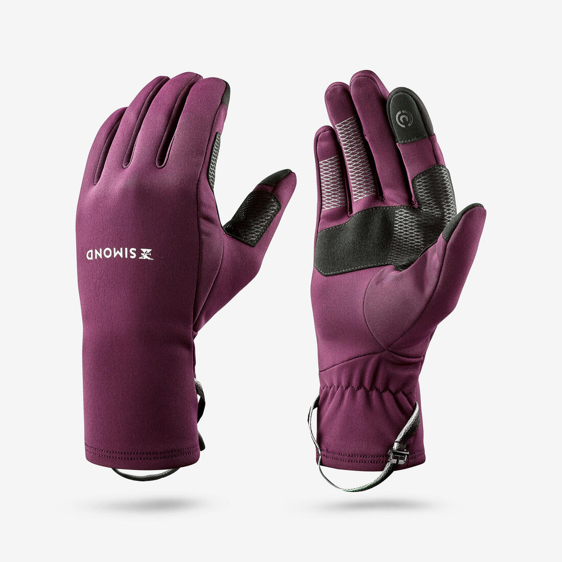 Gants tactiles et stretch de trekking adultes, MT500 - Image 2
