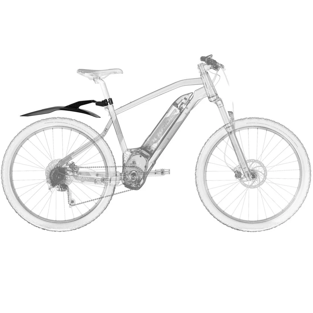 GARDE-BOUE VÉLO VTT ARRIÈRE RIGIDE 26" - 27,5" - 29" - Image 7