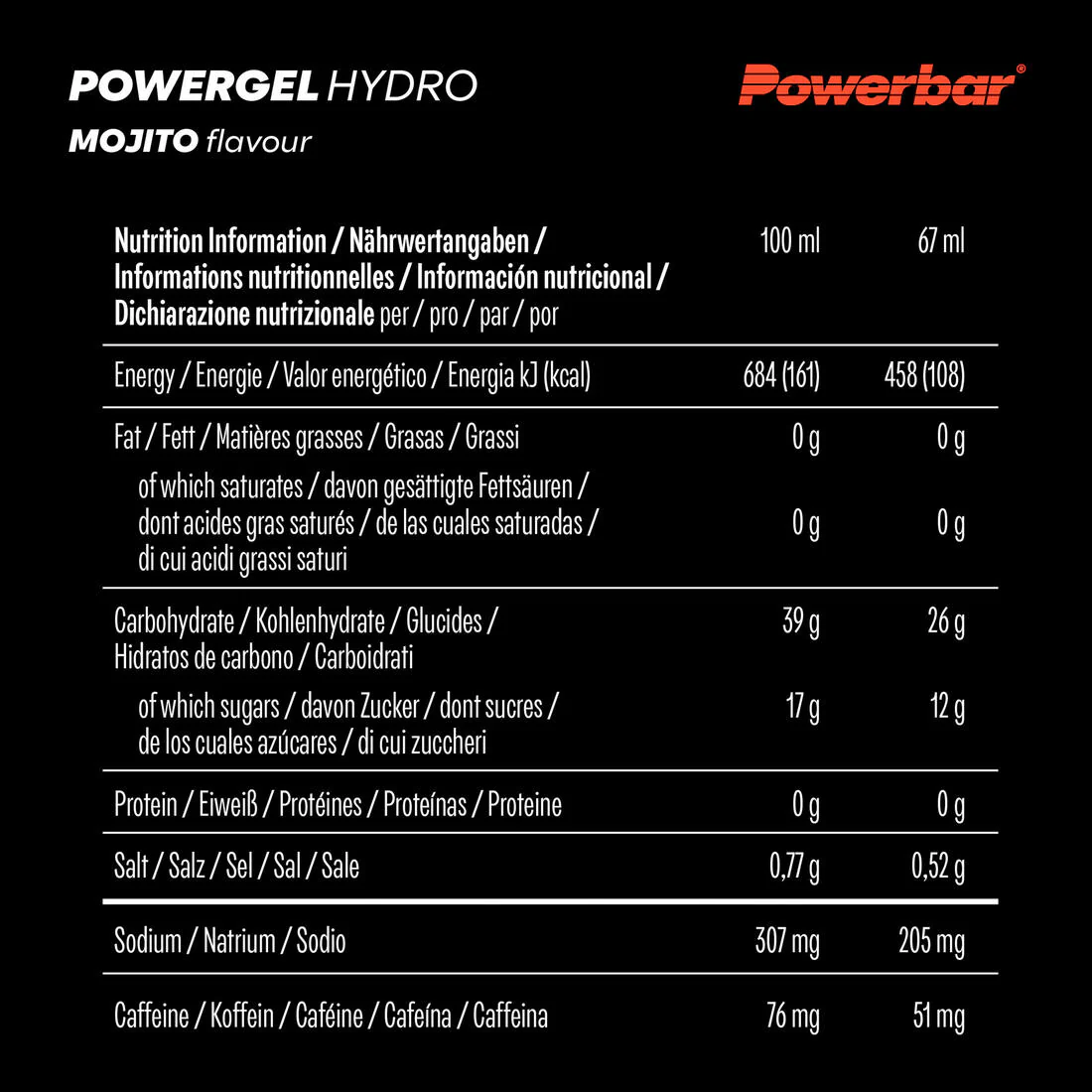 Gel énergétique hydrogel mojito 67ml - Image 2
