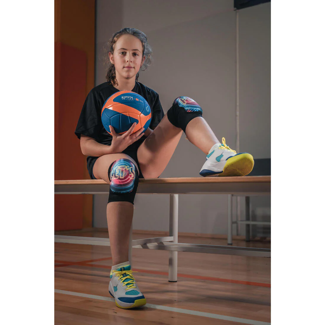 Genouillères de volley-ball VKP100 noires - Image 24