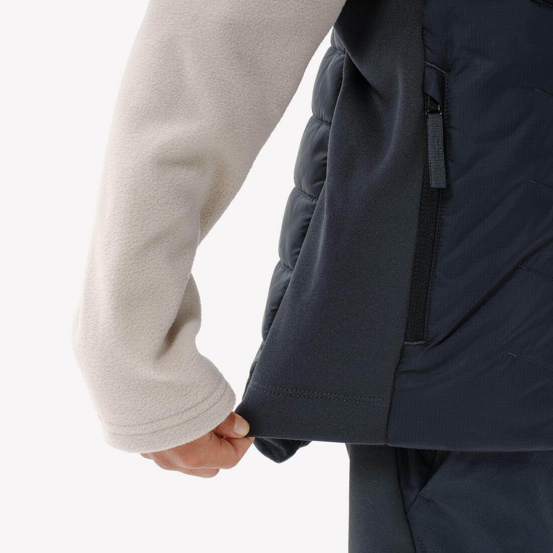 Gilet doudoune de randonnée enfant 7-15 ans, MH500 noir - Image 8