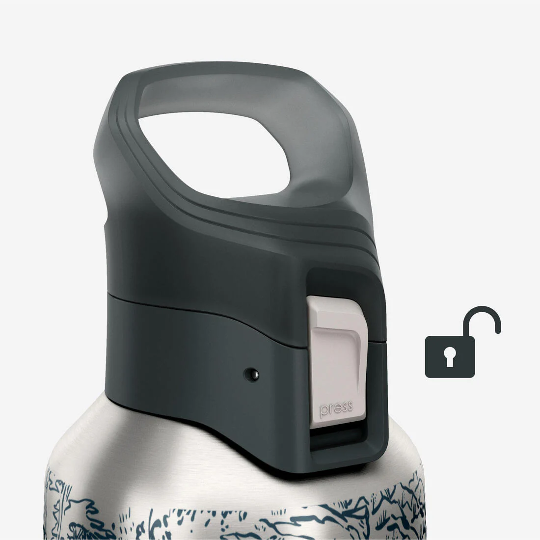 Gourde 900 isotherme inox 0,8L bouchon à ouverture rapide pour la randonnée - Image 27
