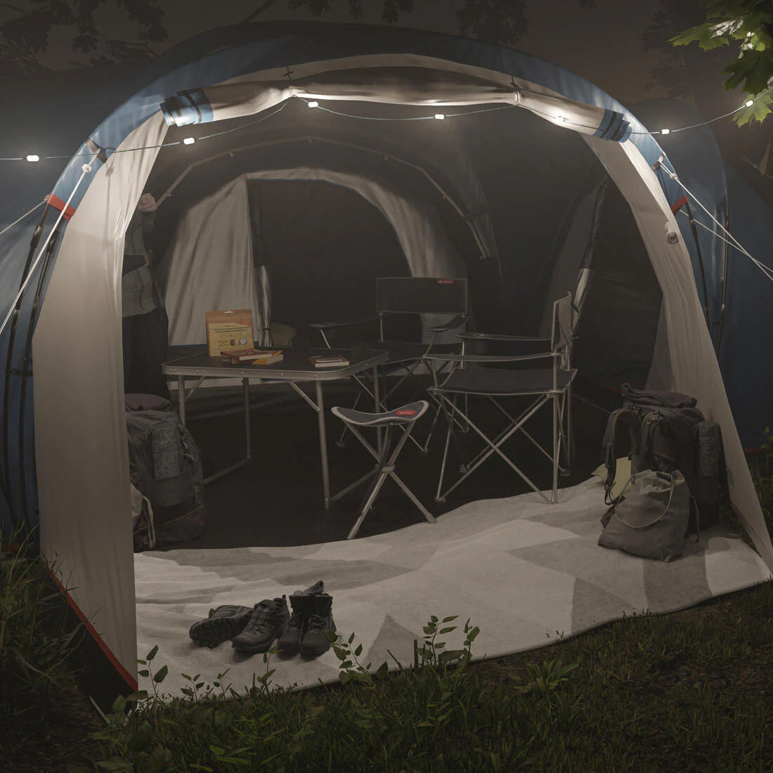 Guirlande rechargeable de camping, 200 lumens, IPX4 - Image 3