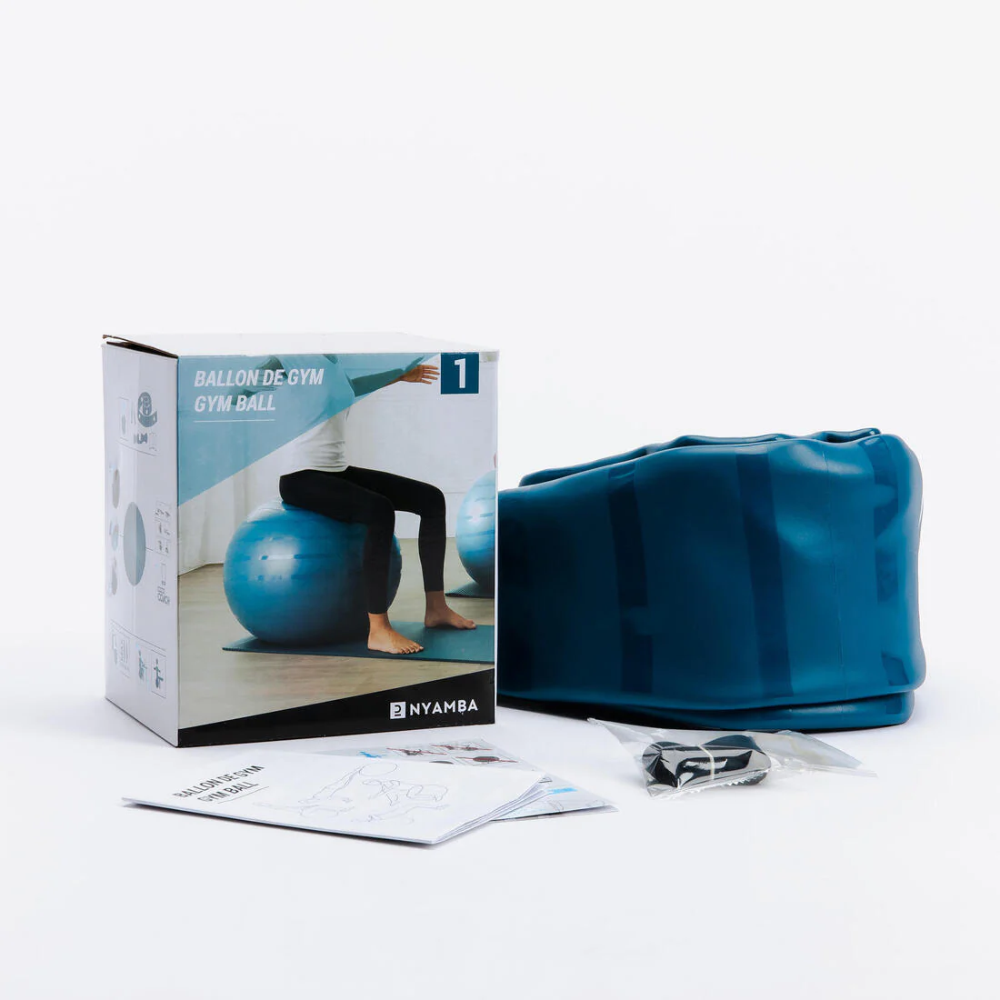 Gym ball taille 1 résistant 55 cm - Image 6