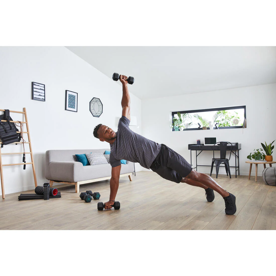 Haltere crosstraining et musculation 17,5 kg, conçue à partir de fonte recyclée - Image 9