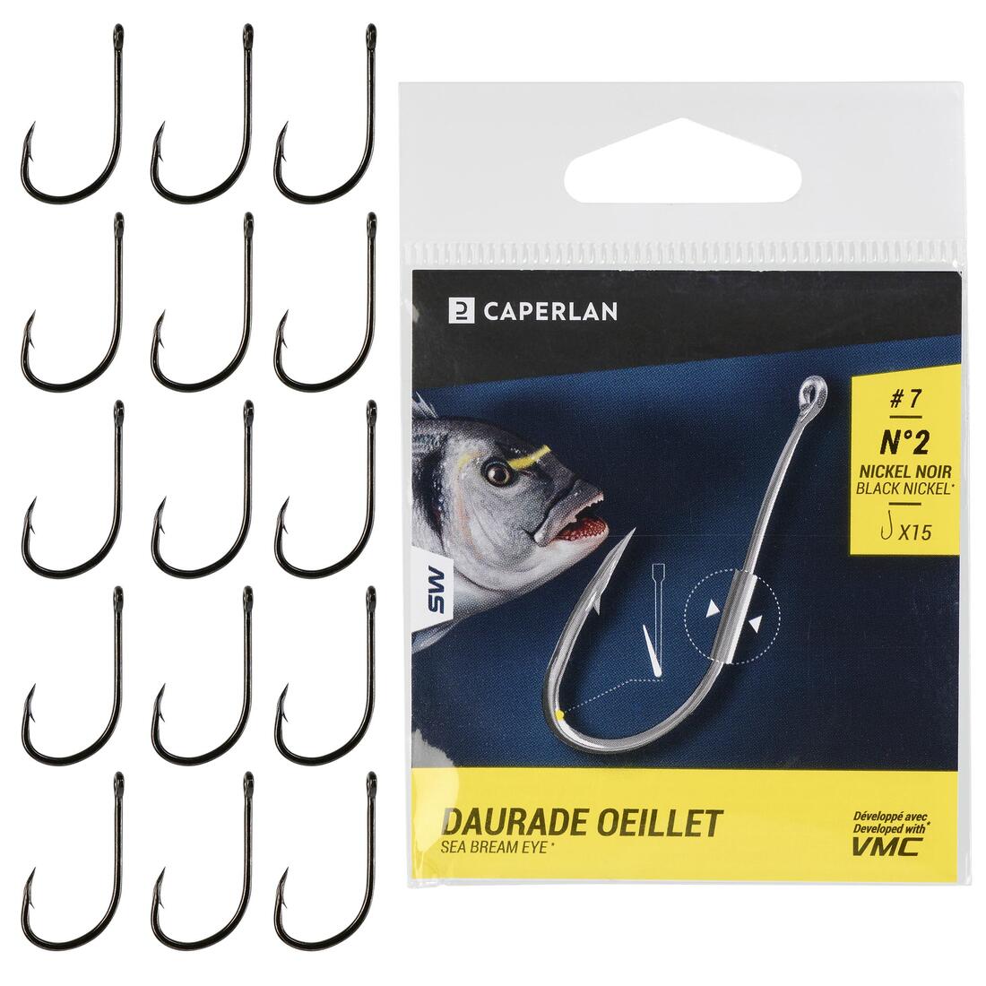 Hameçon à oeillet HOOK DAURADE EYE pêche en mer - Image 3