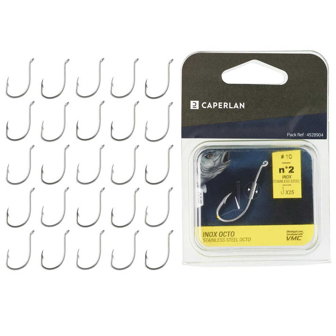 Hameçon à oeillet HOOK INOX OCTOPUS EYE pêche en mer - Image 10