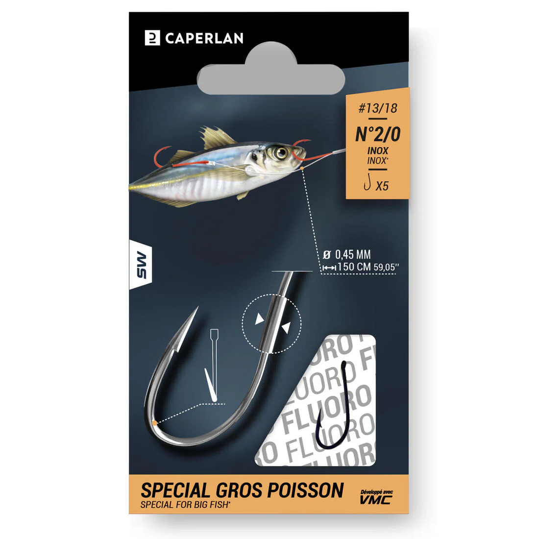 Hameçons montés à oeillet SN SPÉCIAL GROS POISSON en mer - Image 3