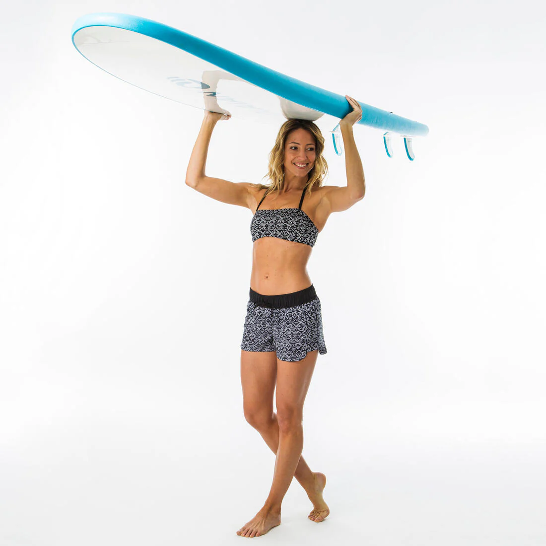 Haut de maillot de bain femme LORI ETHNI forme bandeau avec lien cou amovible - Image 12