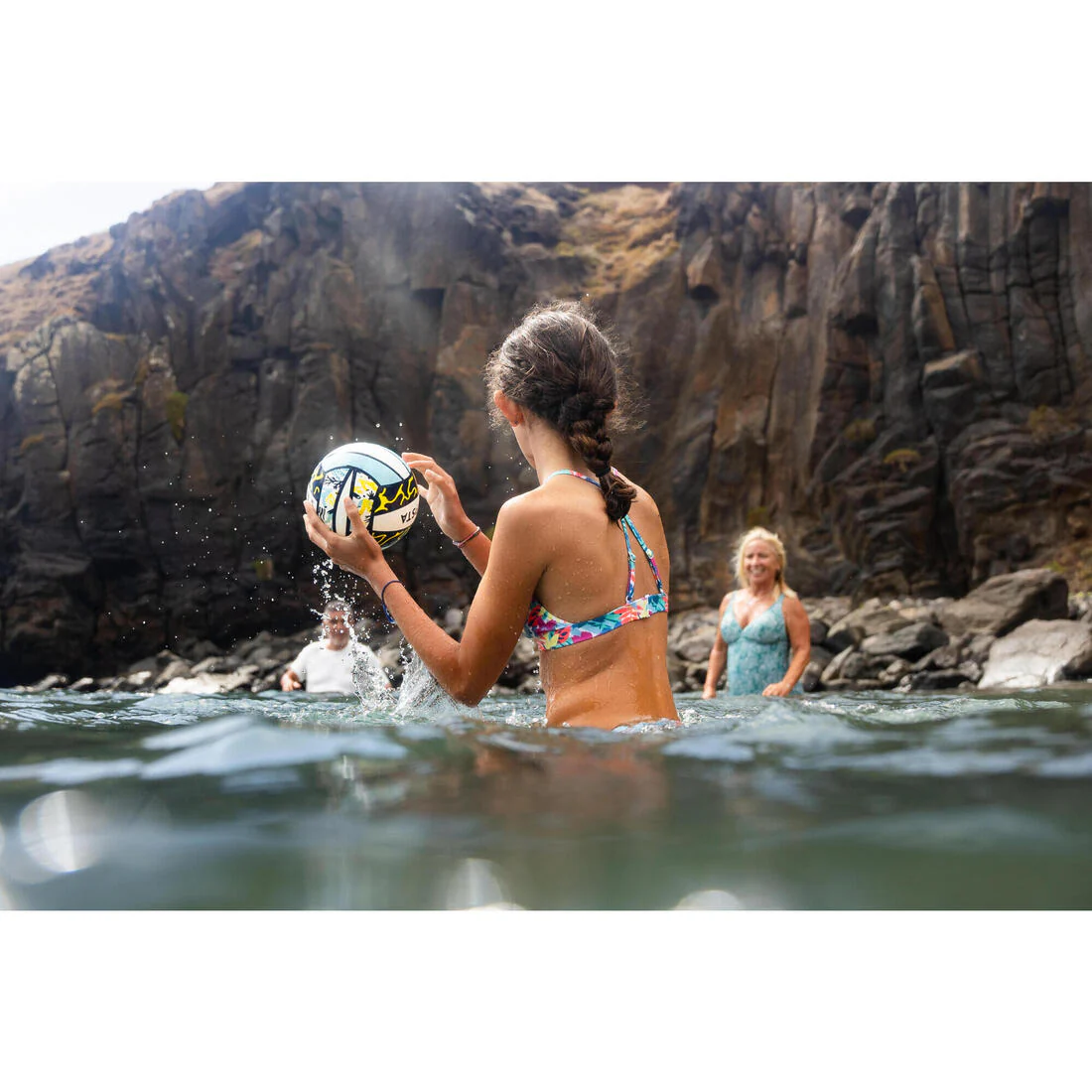 Haut de maillot de bain fleuri surf Fille - Lizy cobe - Image 13