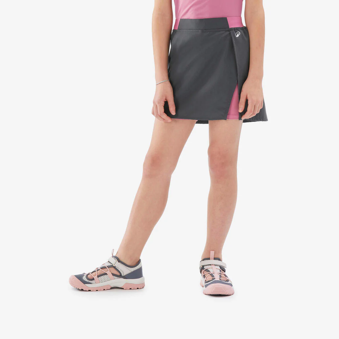 Jupe-short de randonnée enfant 7-15 ans, MH100 verte - Image 2