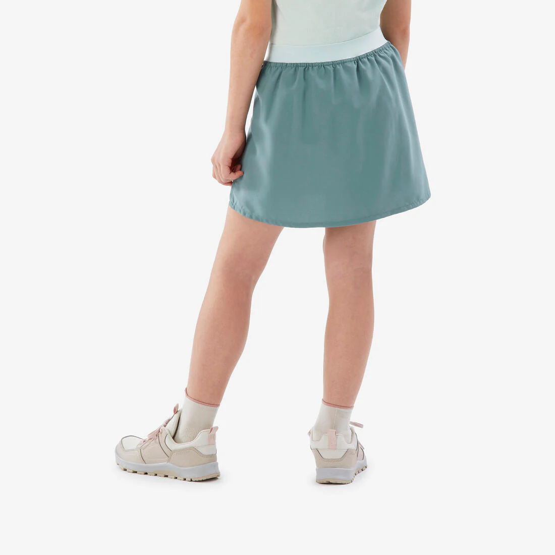 Jupe-short de randonnée enfant 7-15 ans, MH100 verte - Image 6