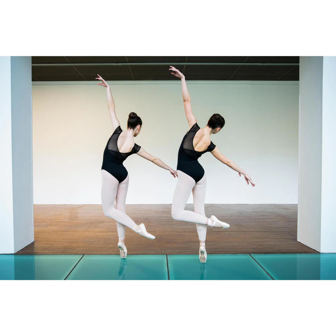Justaucorps de danse classique manches courtes voile femme et fille - Image 12