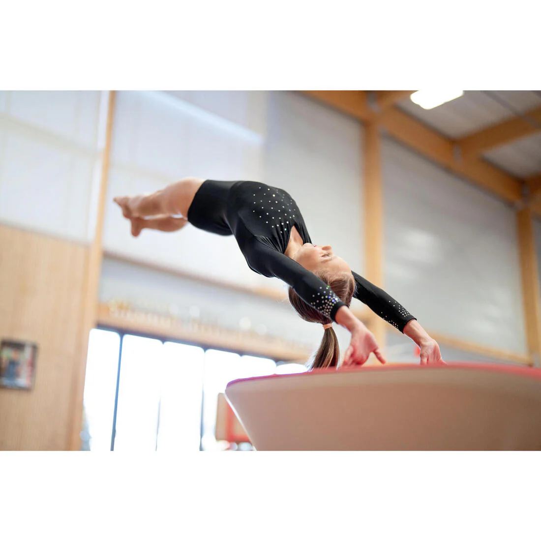 Justaucorps de gymnastique fille, noir - Image 10