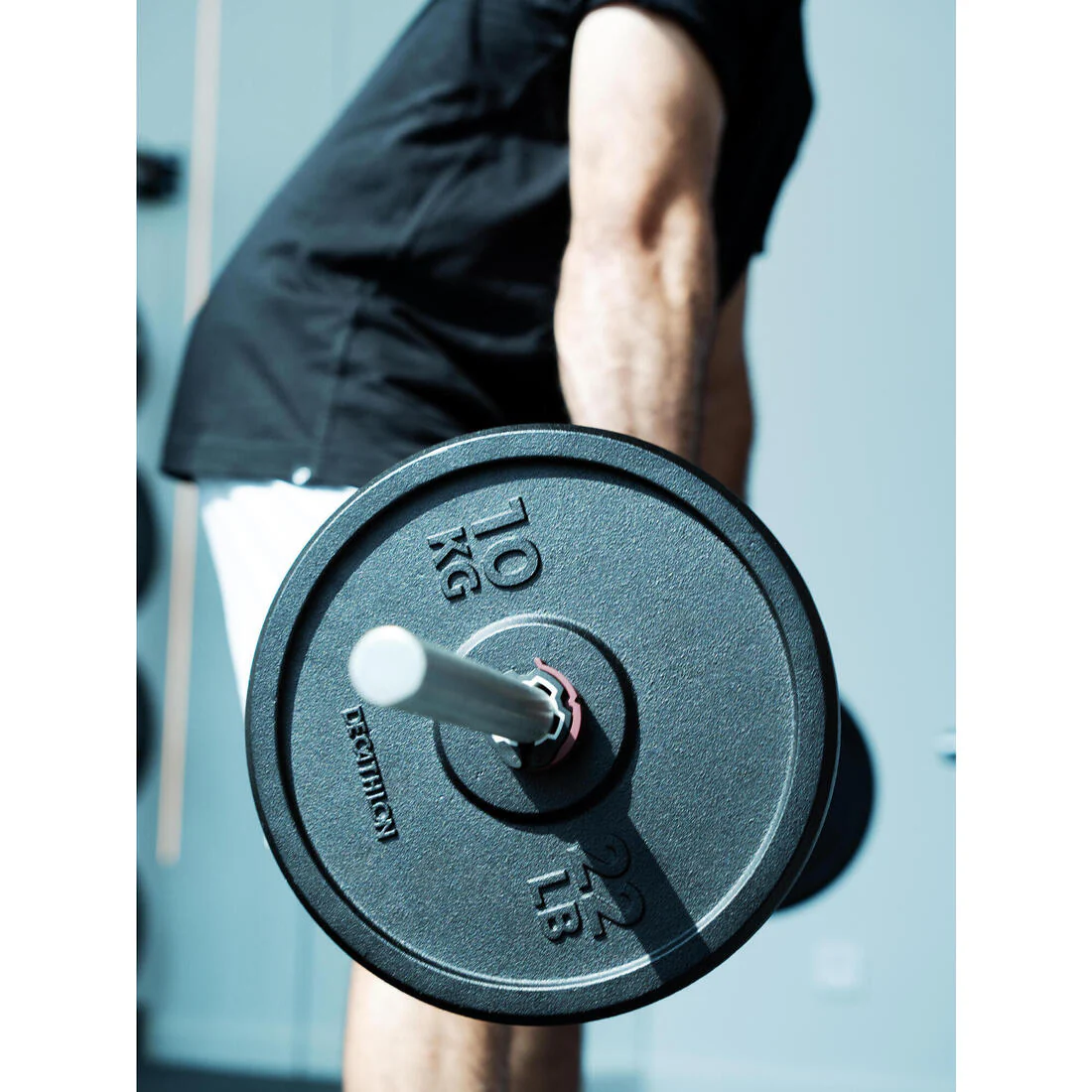 Kit 50 kg haltères et barre musculation avec disque de fonte à 80 % recyclée - Image 11