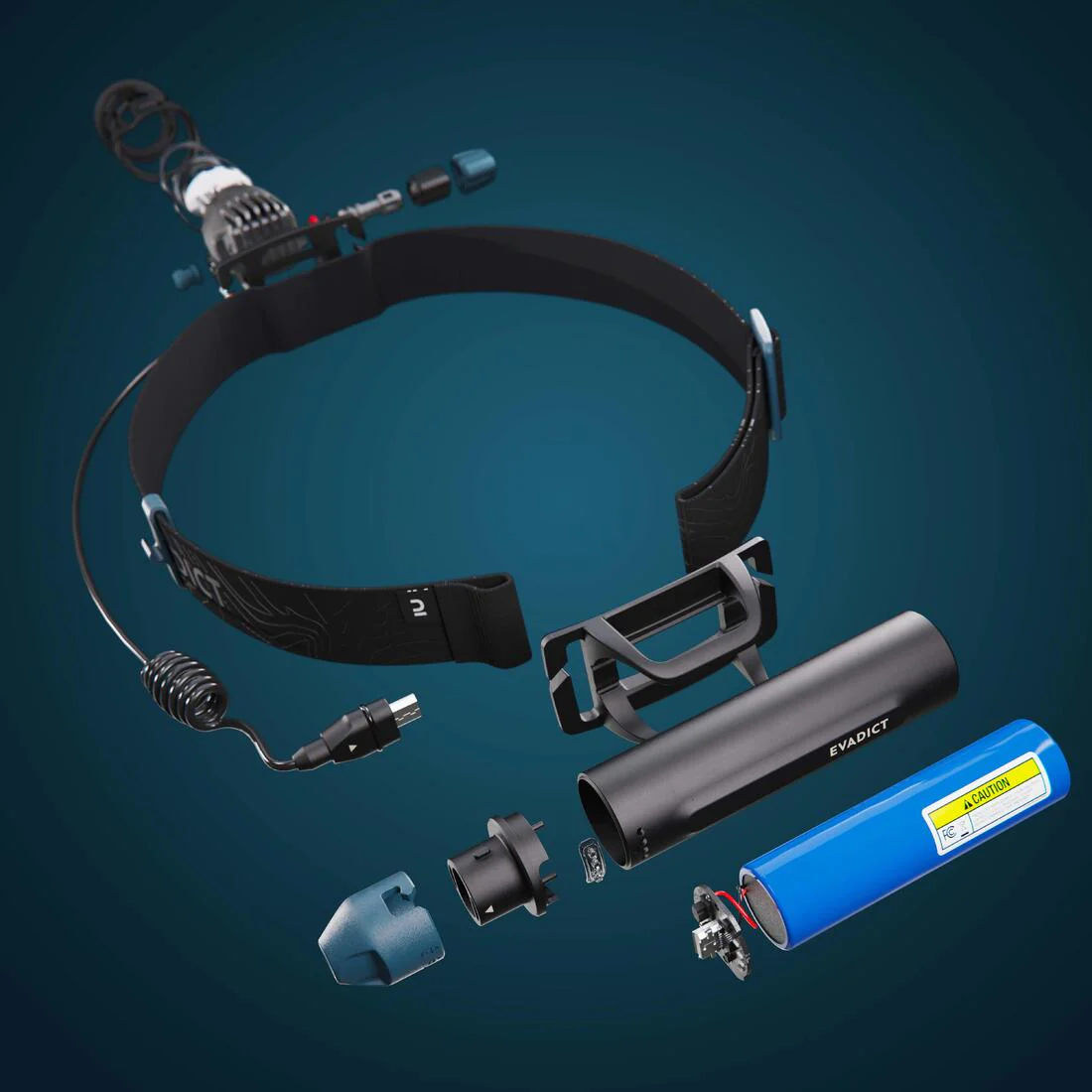 LAMPE FRONTALE TRAIL RUNNING ONTRAIL 900 LUMENS - EVADICT - Image 8
