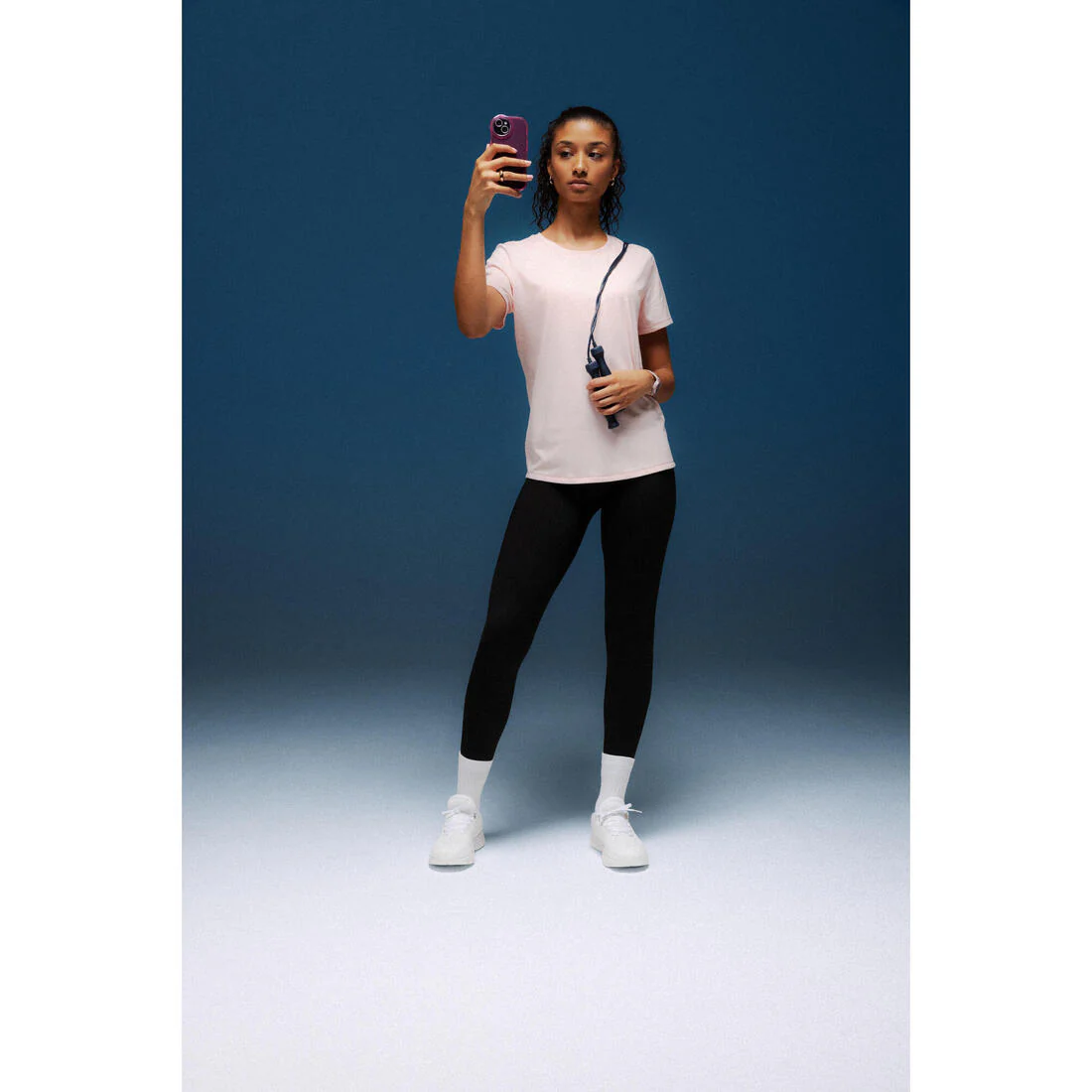 Legging de sport classique et respirant femme, noir - Image 8