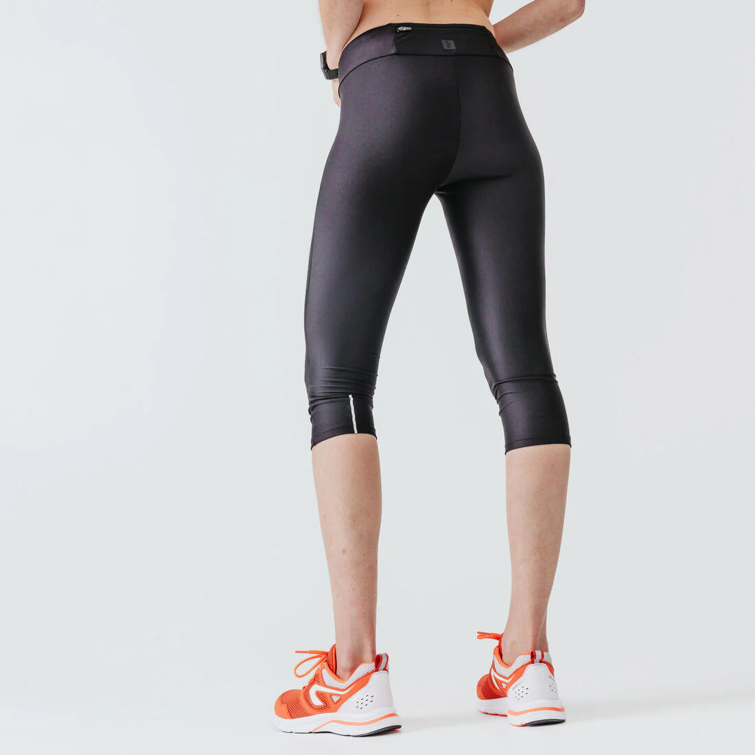 Legging court running Femme - KIPRUN Run 100 noir - Image 2