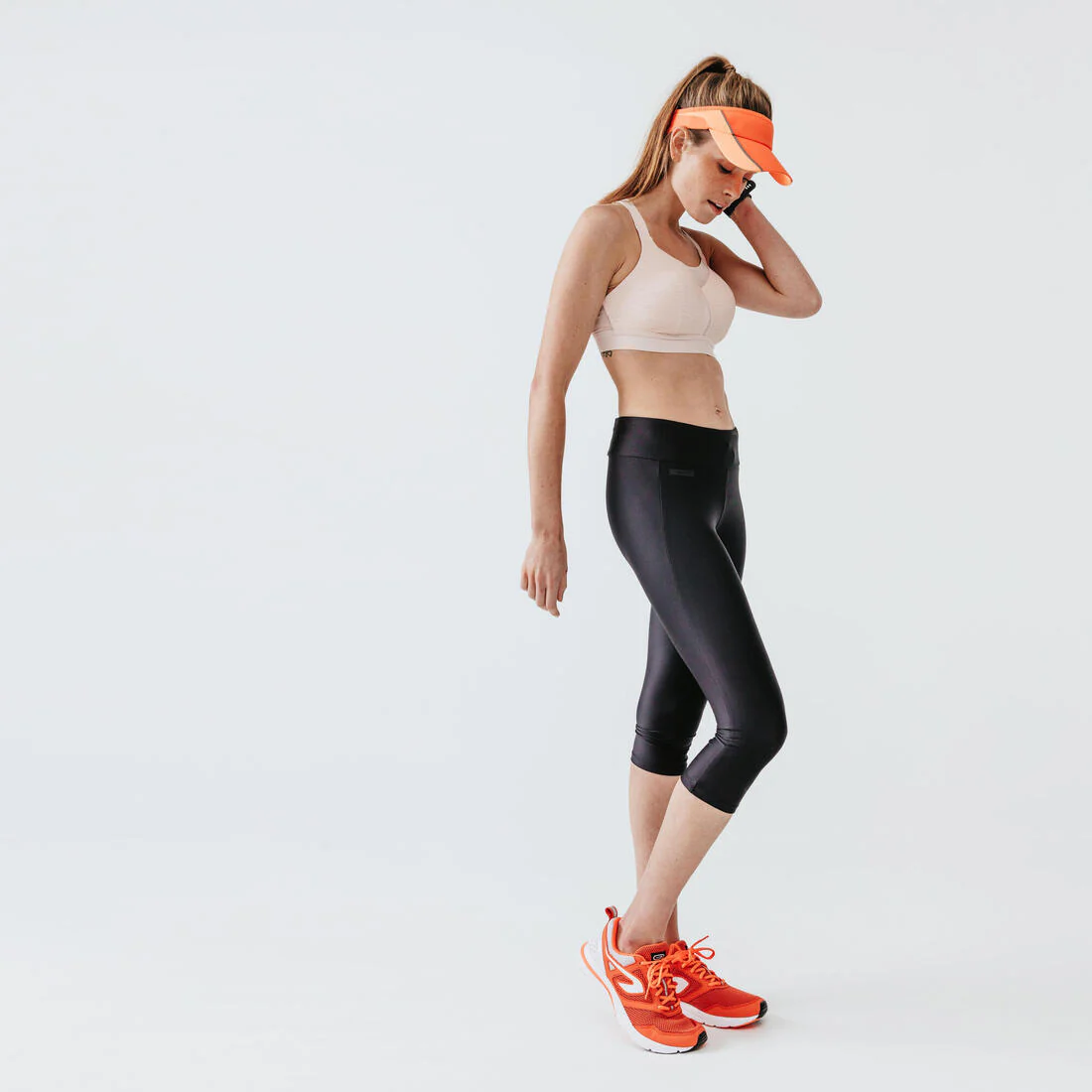 Legging court running Femme - KIPRUN Run 100 noir - Image 4