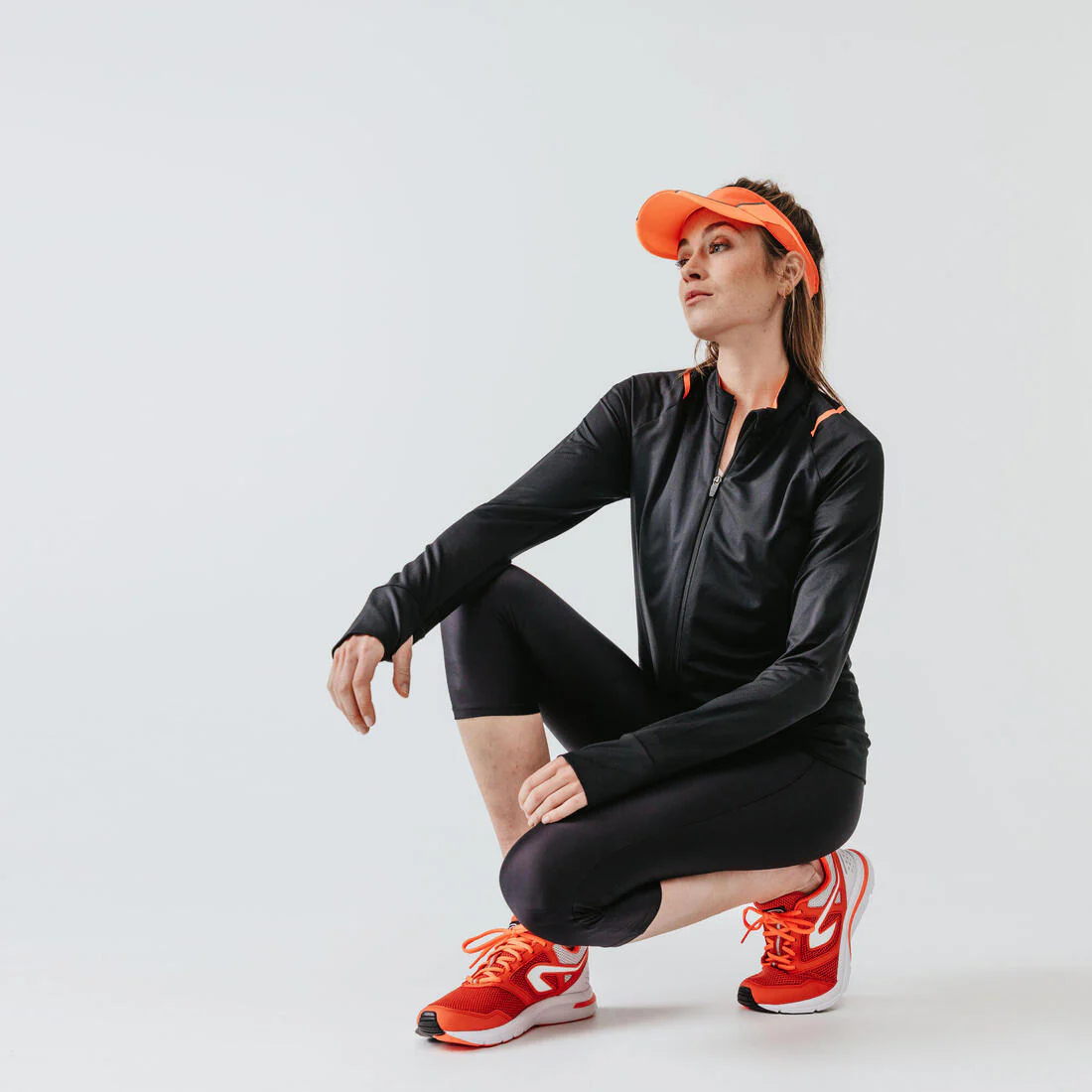 Legging court running Femme - KIPRUN Run 100 noir - Image 5
