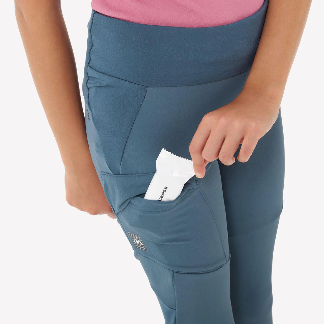 Legging de randonnée enfant, MH500 7-15 ans bleu - Image 4