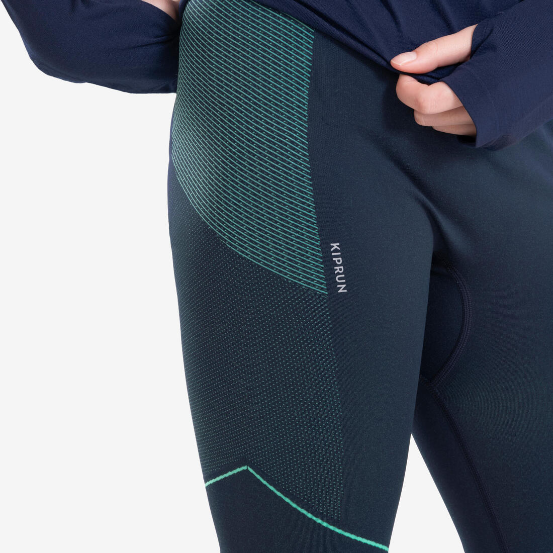 Legging de running Enfant sans couture - KIPRUN CARE 500 Marine - Image 7