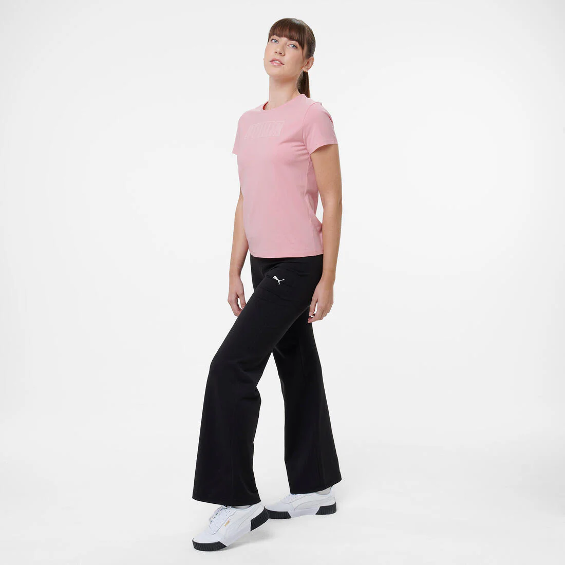 Legging en coton taille haute femme
