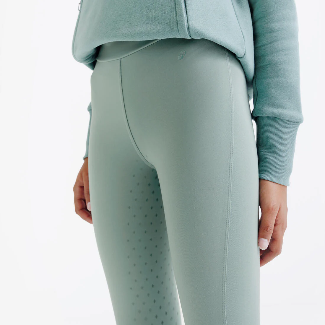Legging équitation fullgrip Enfant - 500 marine print - Image 10