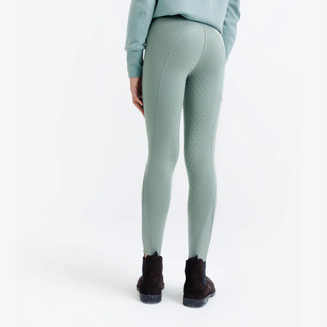 Legging équitation fullgrip Enfant - 500 marine print - Image 13