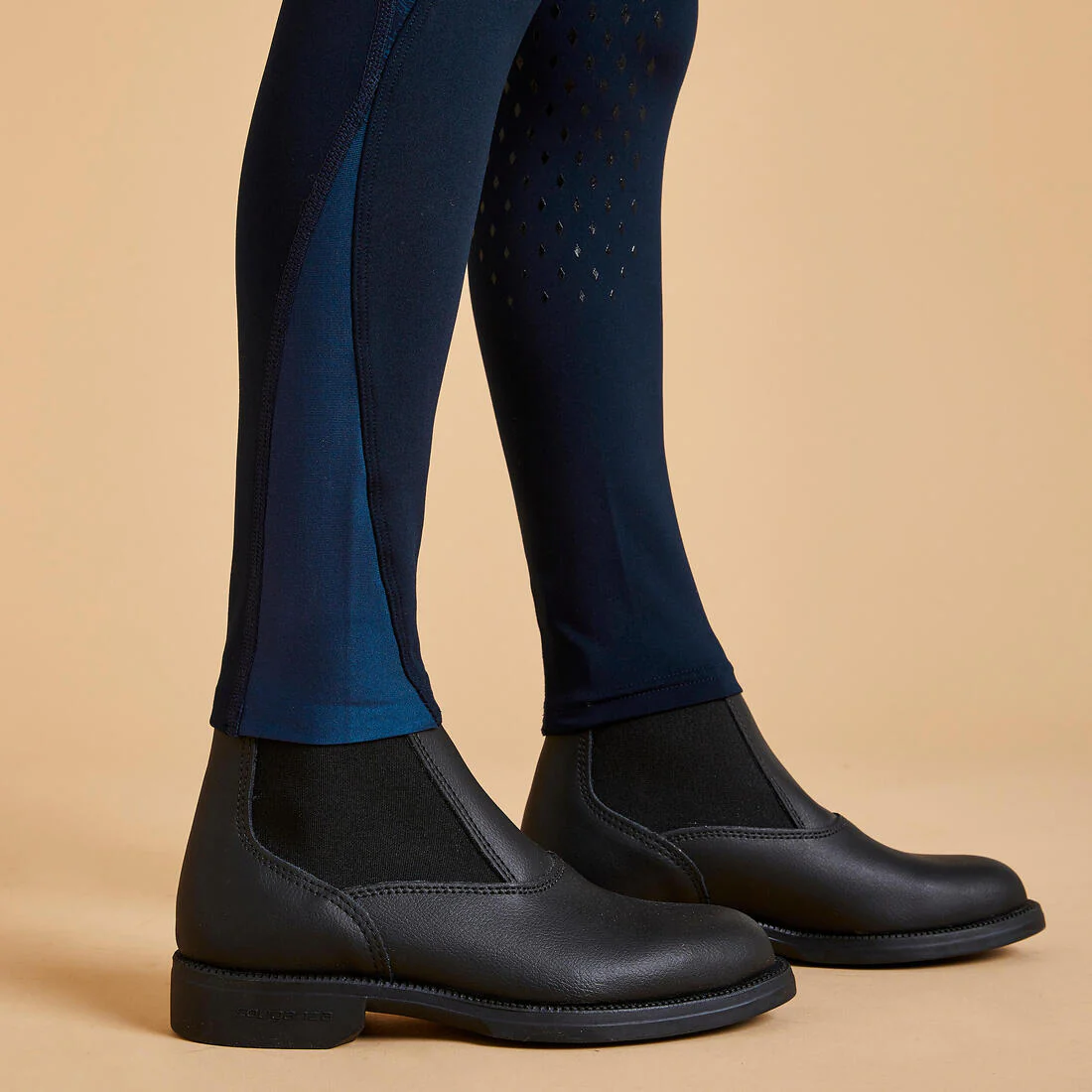 Legging équitation fullgrip Enfant - 500 marine print - Image 14