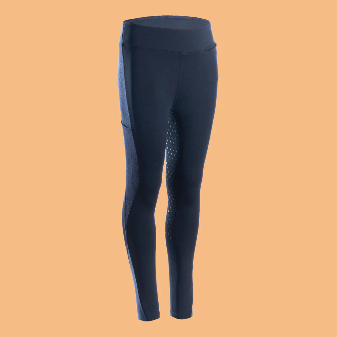 Legging équitation fullgrip Enfant - 500 marine print - Image 18