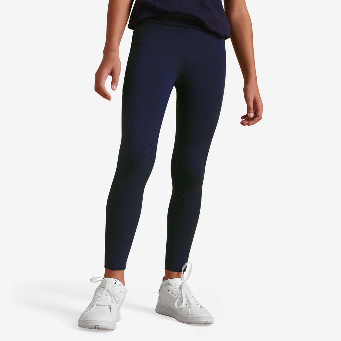Legging équitation fullgrip Enfant - 500 marine print - Image 3