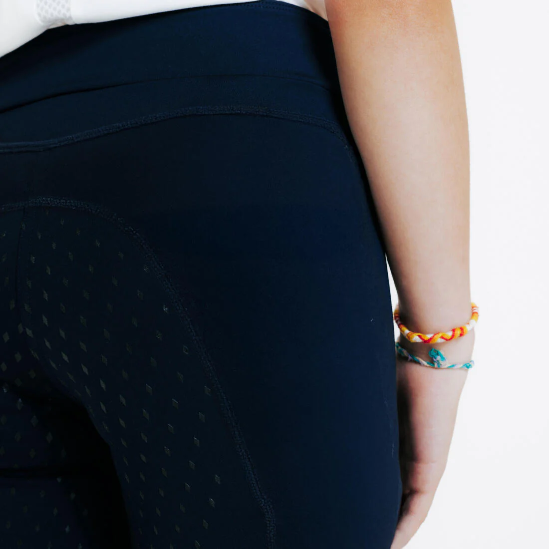 Legging équitation fullgrip Enfant - 500 marine print - Image 9