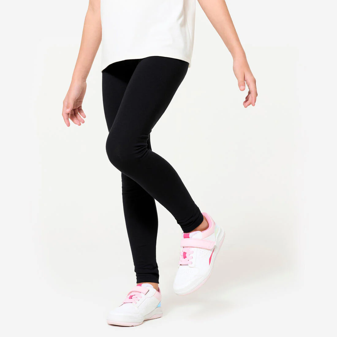 Legging fille coton - Basique noir
