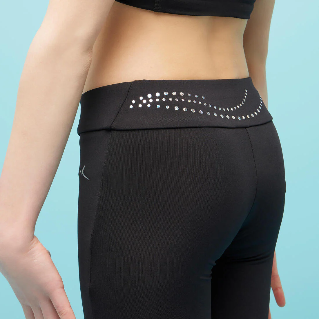 LEGGING GYM FILLE NOIR 500 - Image 5