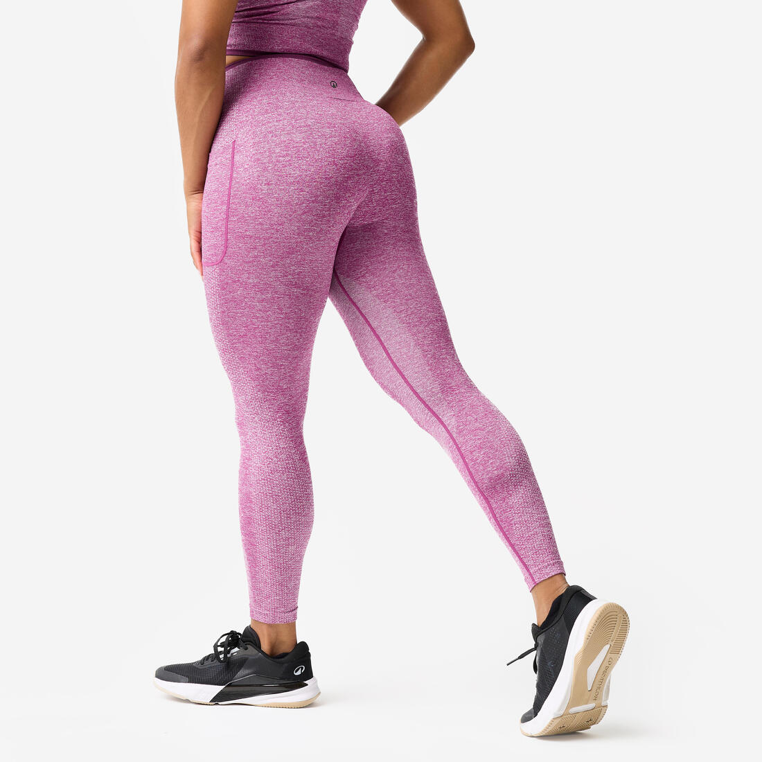 Legging de musculation sans couture femme, gris et - Image 15