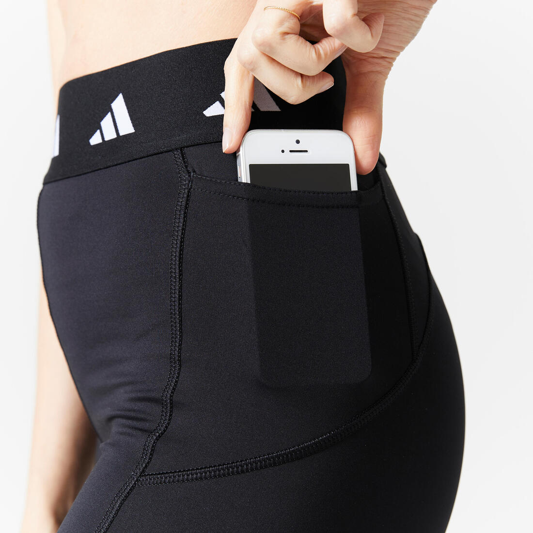 LEGGING TECHFIT DE FITNESS CARDIO ADIDAS FEMME NOIR - Image 4