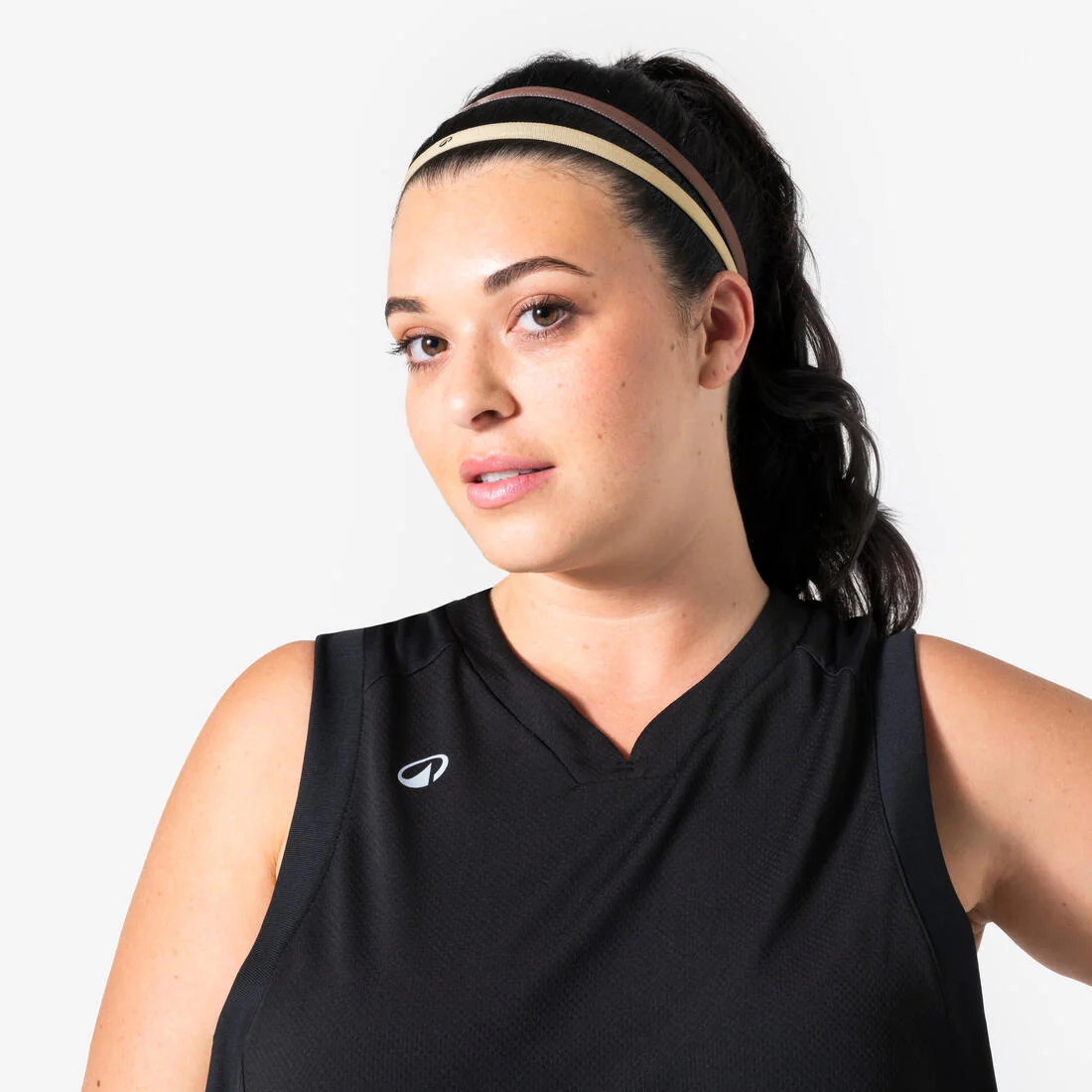 LOT BANDEAUX CHEVEUX DE BASKETBALL FEMME NOIR MENTHE - Image 5