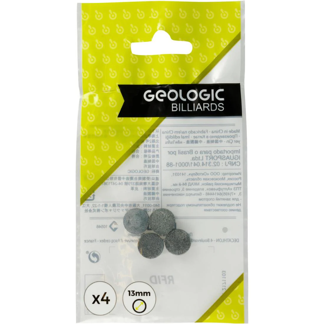 Lot de 4 procédés de 13 mm pour queue de billard d'américain - Image 6