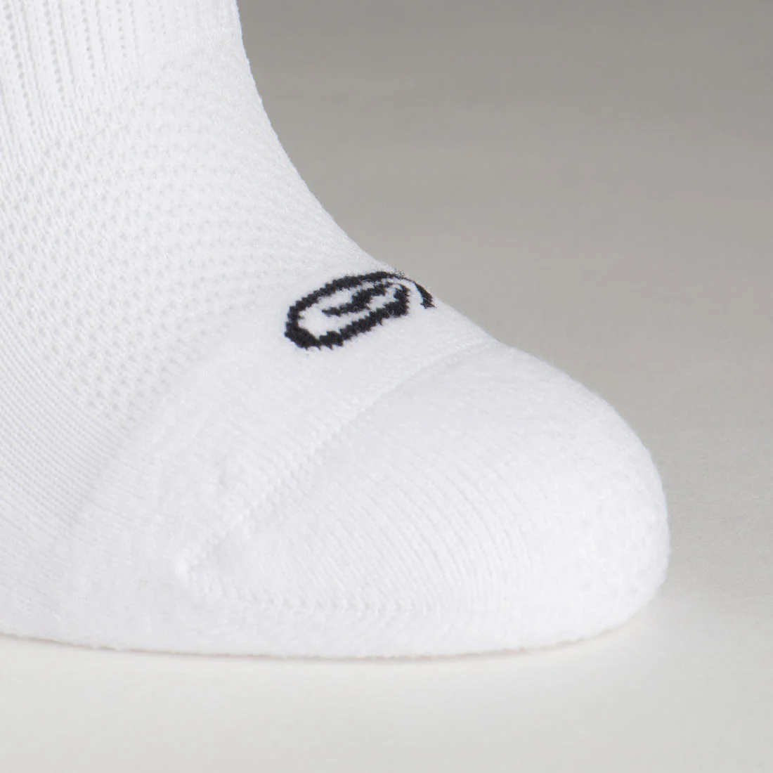 Lot X2 de chaussettes running confort Enfant -KIPRUN 500 INV noires et blanches - Image 2